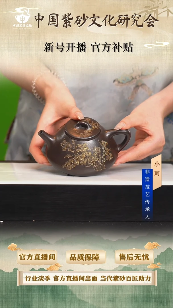 茶壶紫砂陶茶文化陈              墨玉金砂300cc左右