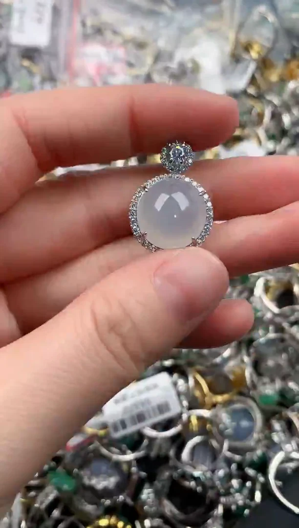 银S925镶嵌戒指翡翠777                 2