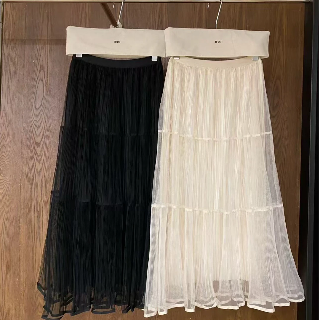 倩倩春款网纱半身裙