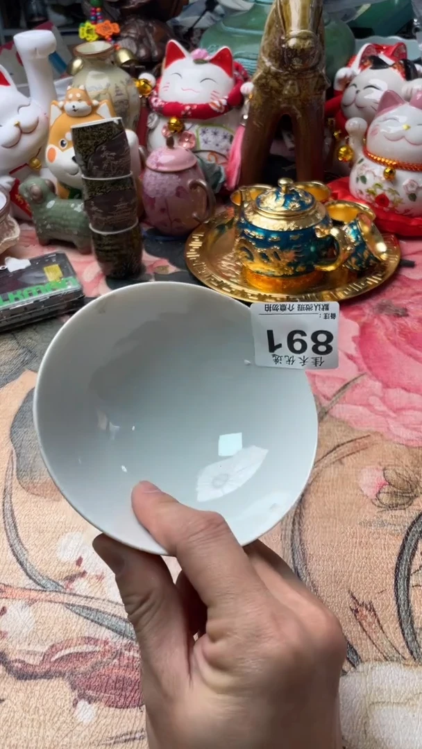 手工艺品琉璃X**n白瓷  瓷碗