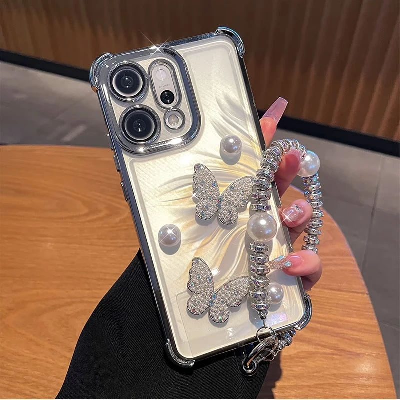 适用OPPO Reno14/Reno14Pro新款人鱼姬透明气囊镜头全包保护壳