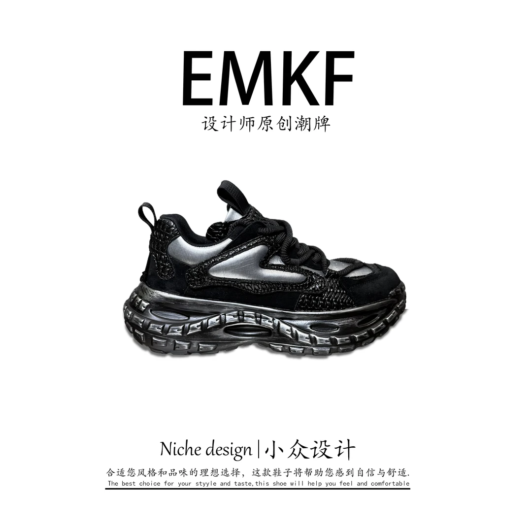 【EMKF】秋季厚底厚款老爹鞋时尚休闲鞋飞织运动鞋设计师休闲潮流