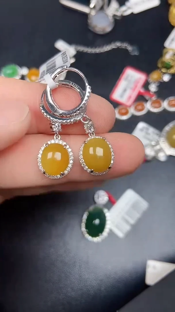 银S925镶嵌戒指翡翠2190