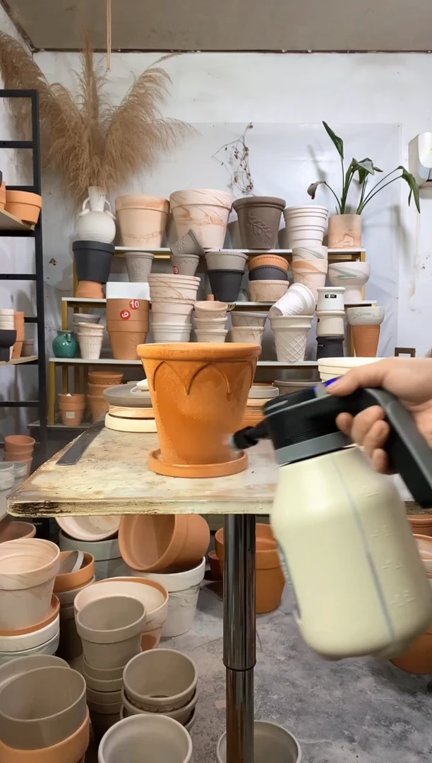 18*17红陶皇冠 1盆1托