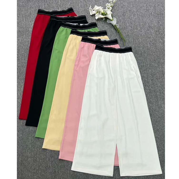 276371 高腰显瘦垂感直筒慵懒抖抖阔腿裤女