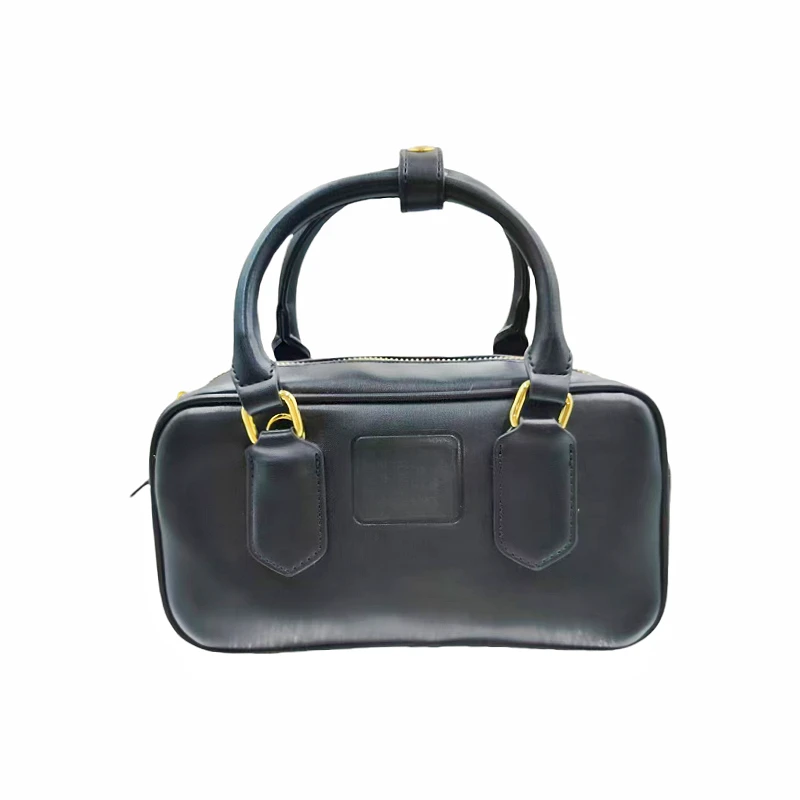 2312黑色2025新款时尚休闲手提包百搭单肩包斜挎小包包小方包