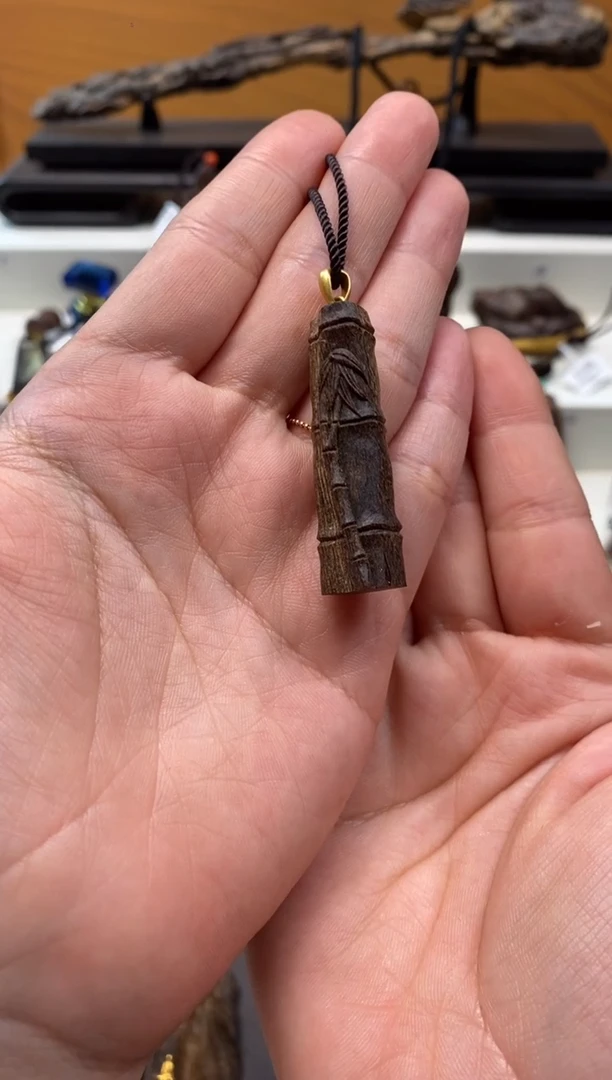 【闪购商品】沉香吊坠文莱 竹节