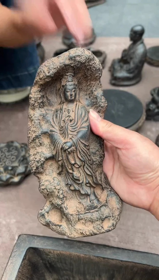 陶土【火山泥】莲蓬实心底座2
