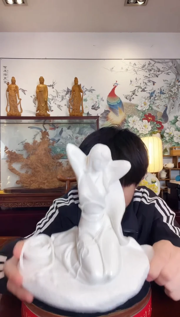 摆件德化白瓷  西子浣纱   柯宏荣老师