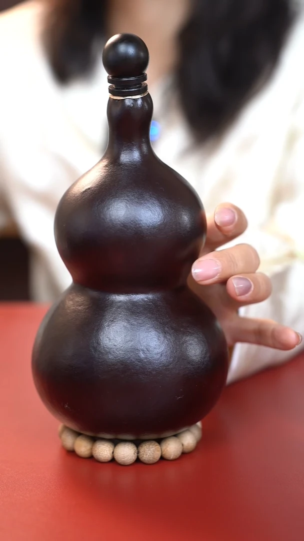 044手工大漆酒葫芦