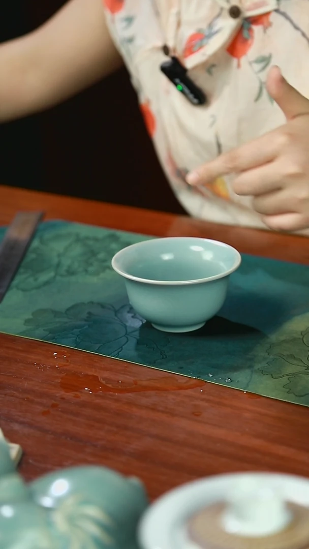 压手杯 支钉 仿古釉 吴文杰