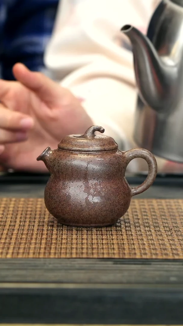 【闪购商品】紫砂茶壶TZP47葫芦 柴烧