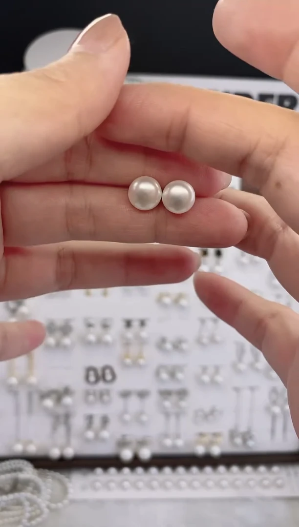 合金耳饰淡水珍珠17 9-10mm