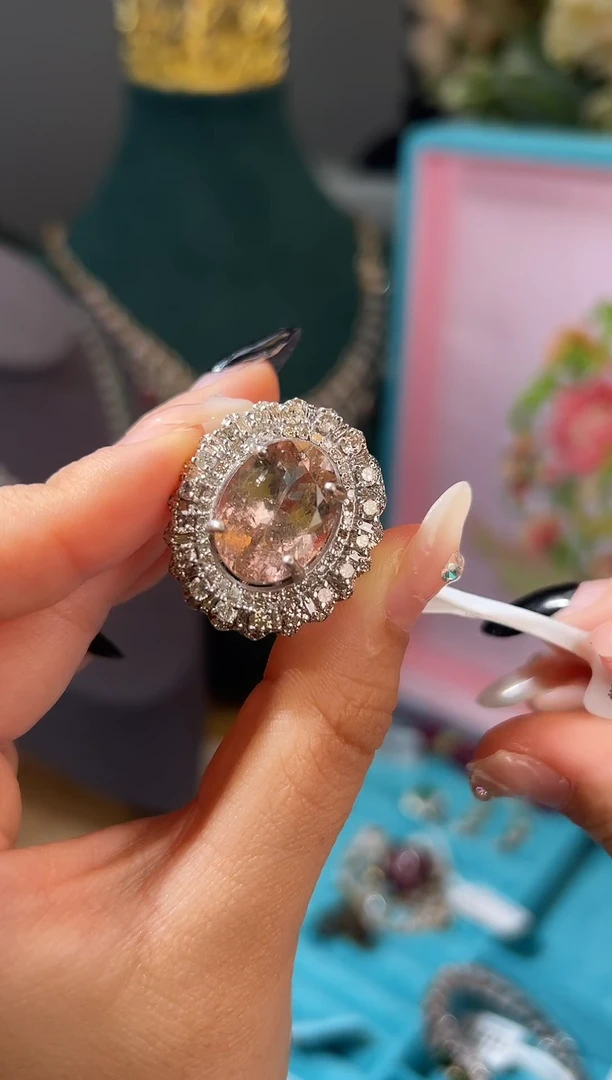 未镶嵌戒指碧玺天然碧玺戒指10.3ct