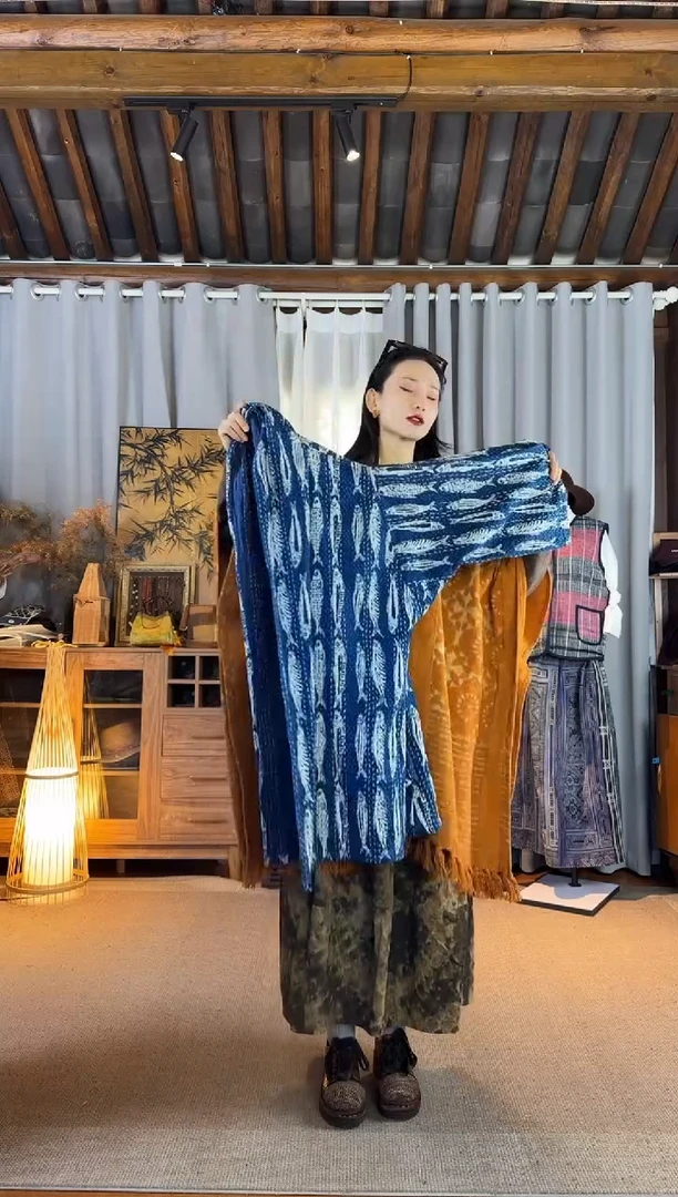 李设计师款鱼多多中长外套