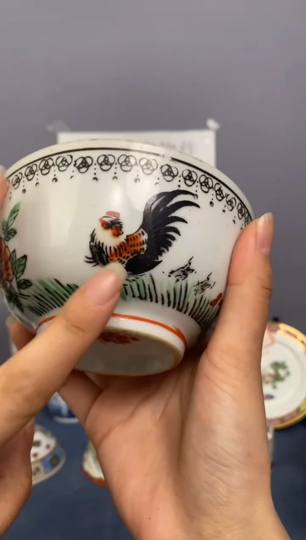 摆件景德镇老厂瓷微瑕慎拍