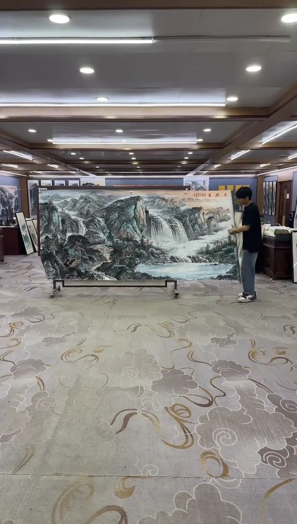 绘画绘画Y-邵明义-大丈二-山水画