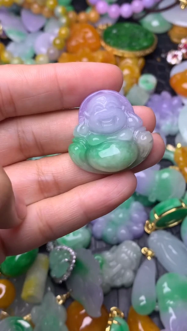 颈饰未镶嵌翡翠缅甸翡翠吊坠