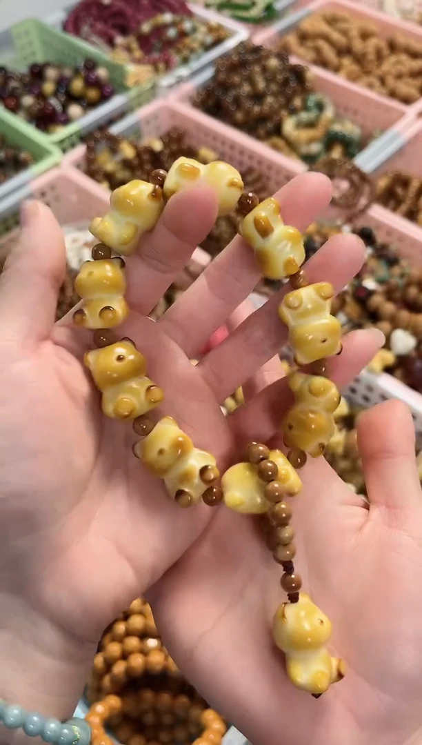 【闪购商品】菩提根/象牙果手串象牙果小熊手持