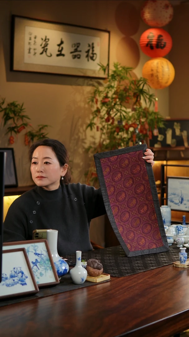 【闪购商品】杯子四周宋锦香云纱长茶席