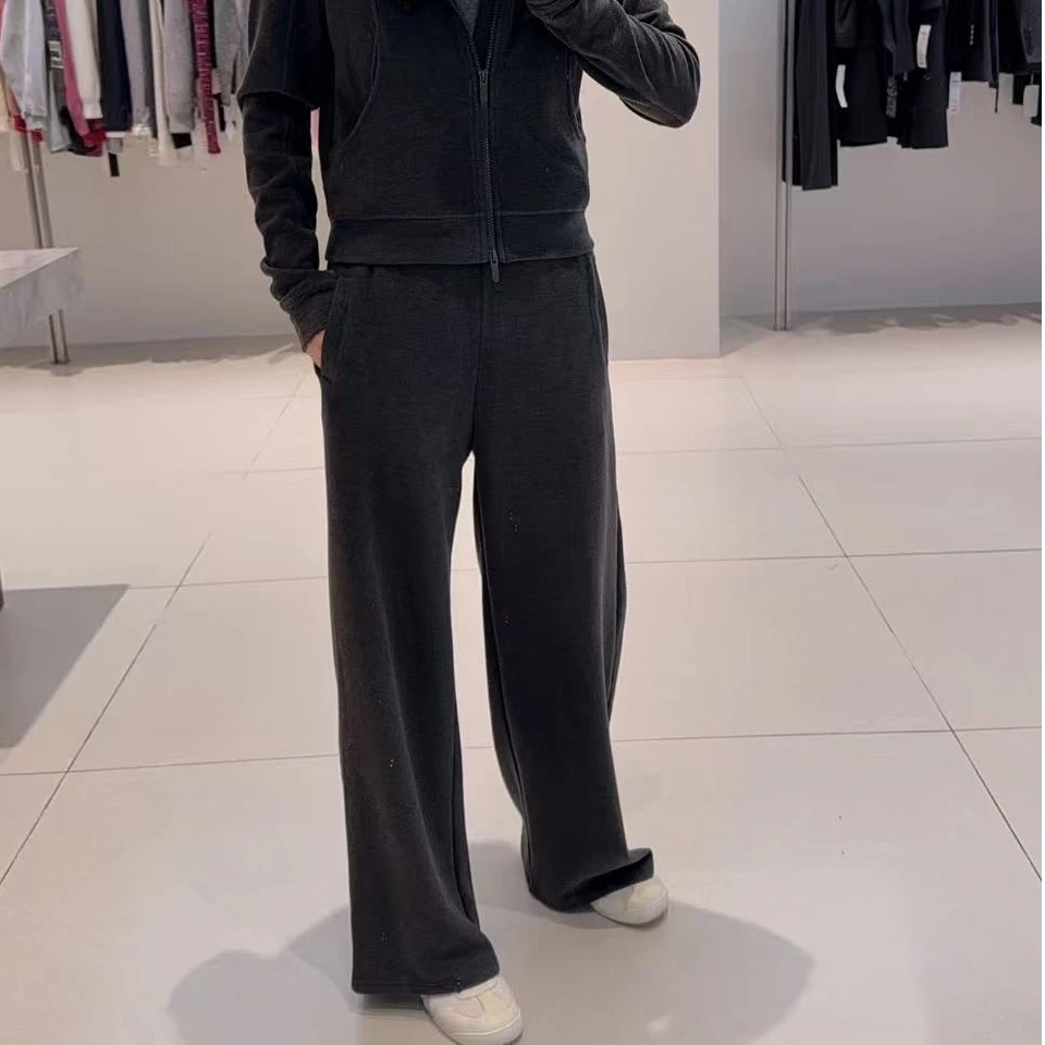 休闲裤-KZ-214X高腰百搭舒适时尚直筒裤