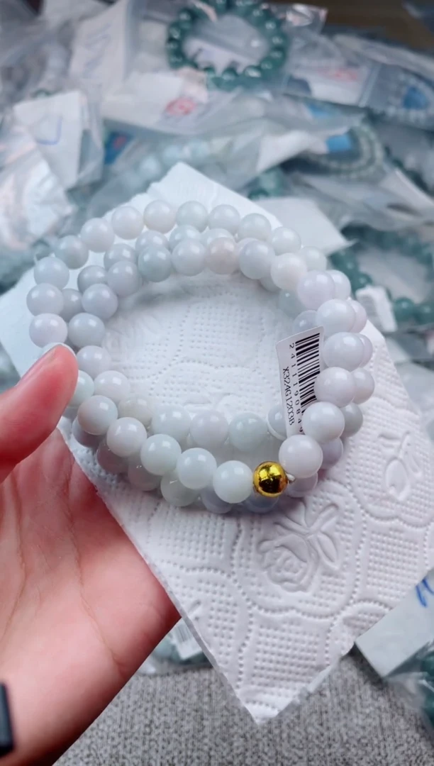 定制翡翠未镶嵌珠串多样性发货