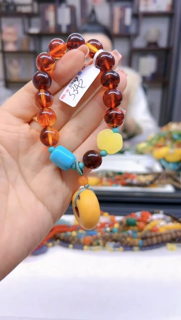 【闪购商品】蜜蜡手链未镶嵌DIY款S343