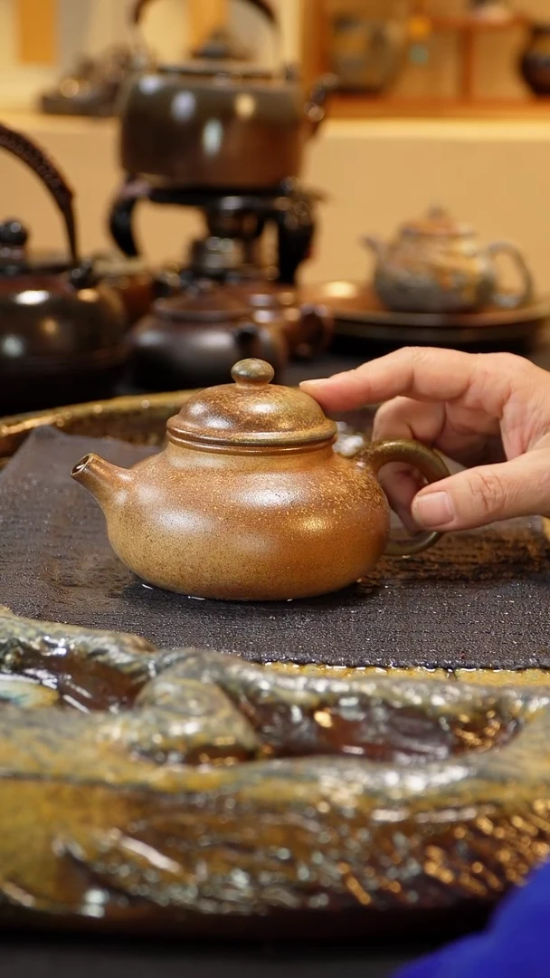 紫砂柴烧纯自然紫砂柴烧270毫升