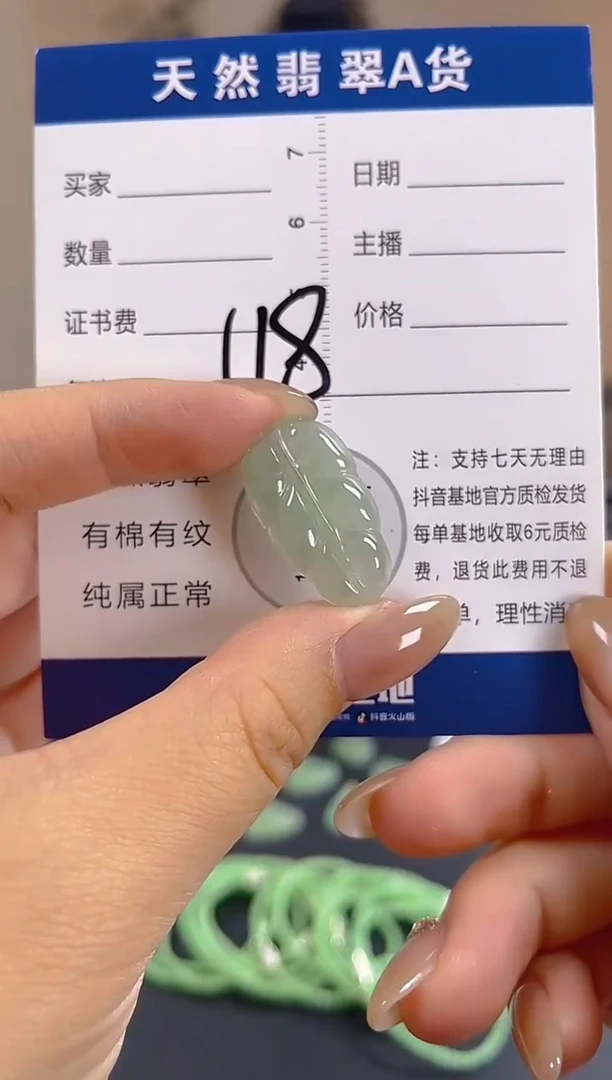 颈饰未镶嵌翡翠纯天然缅甸翡翠A货