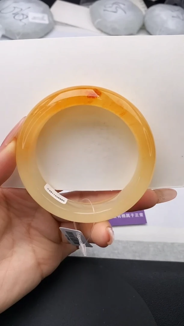 未镶嵌手镯石英质玉w130-HHB58+