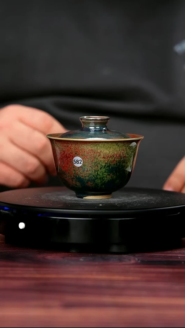 其他钧瓷582#于大鹏一级品原矿钧瓷盖碗