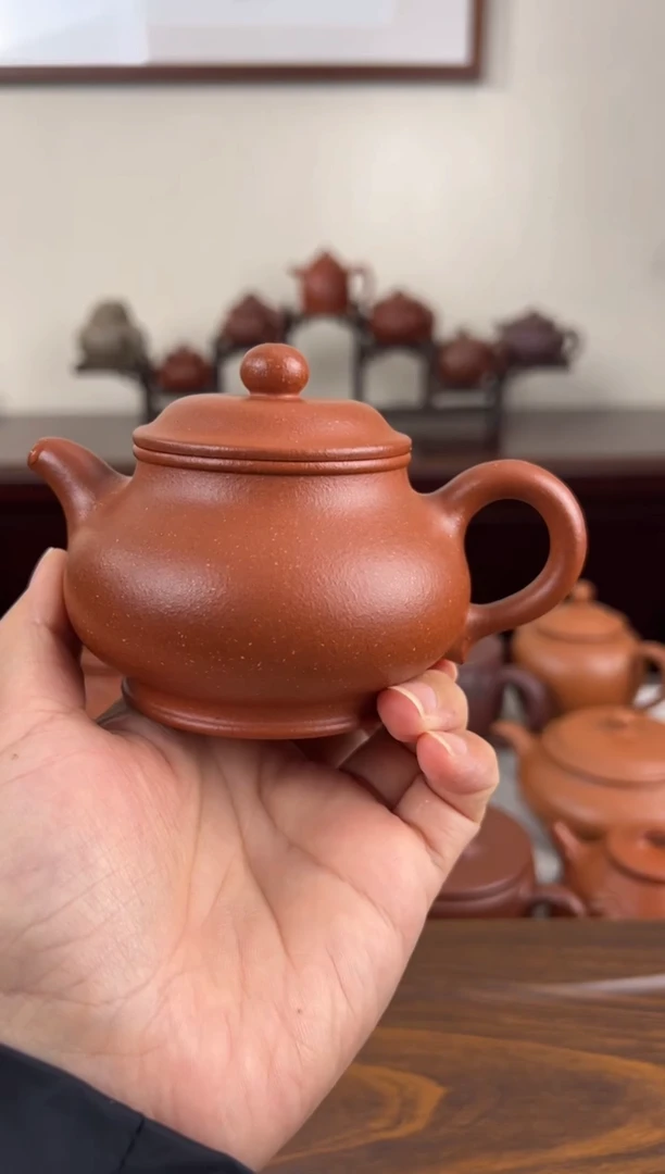 茶壶紫砂红降坡潘壶170CC