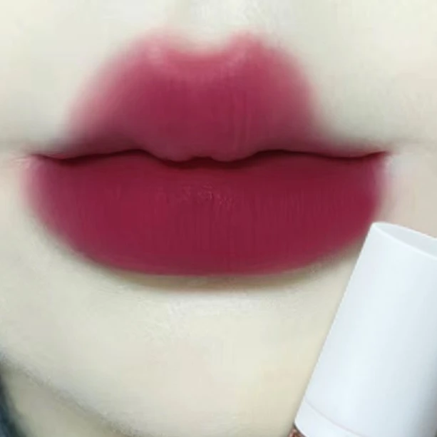 韩系辣妹~浓郁梅子色雾面唇泥学生丝绒显白不掉色不沾杯口红平价