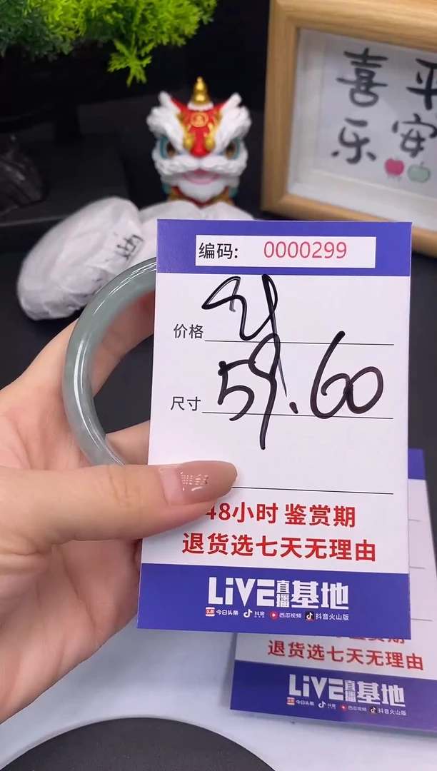 未镶嵌手镯翡翠0000299