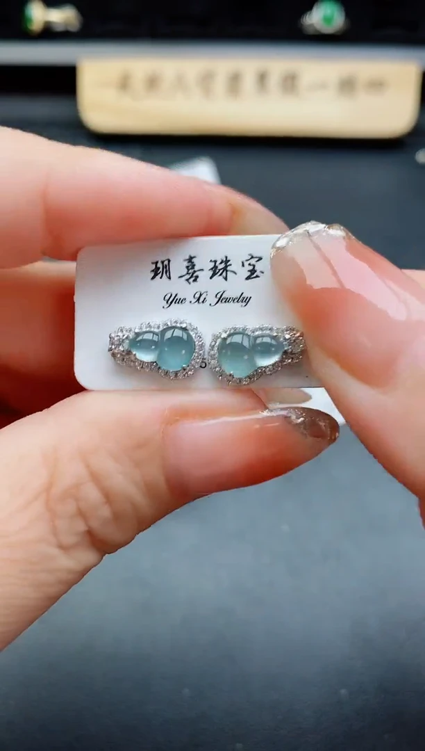 银S925镶嵌戒指翡翠1