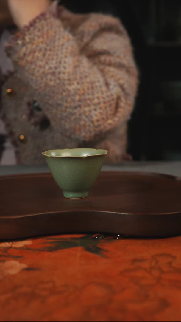 杯子瓷汝州原产地原矿仿古老釉q