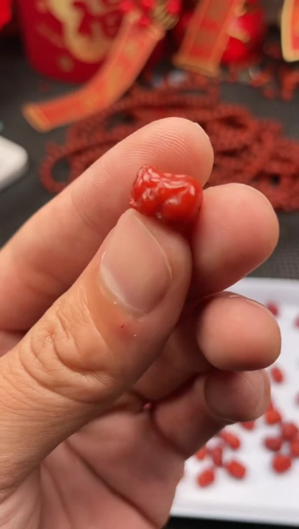 【闪购商品】南红玛瑙单珠合金24号柿子红卡8*11貔貅一颗