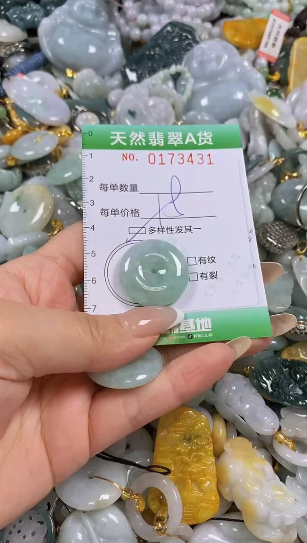 翡翠未镶嵌颈饰闪购0173431多样性发其一