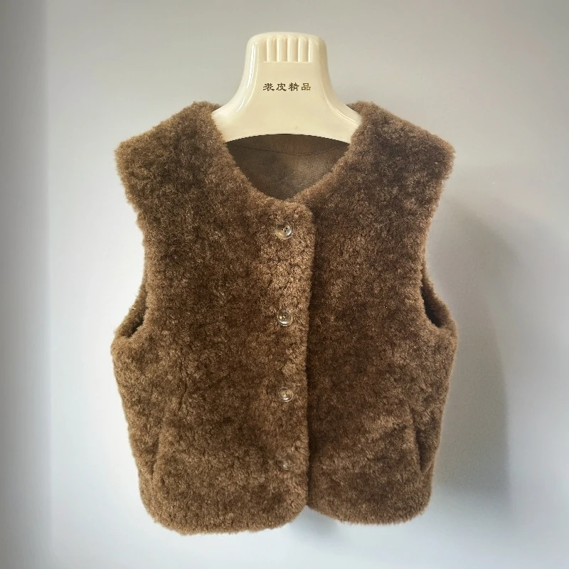 韩版高级感马甲女2025秋冬新款加厚时尚无袖外搭潮休闲