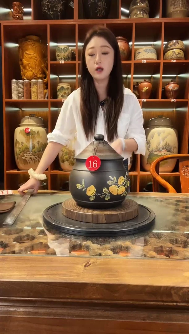 罐云南建水紫陶茶罐@16