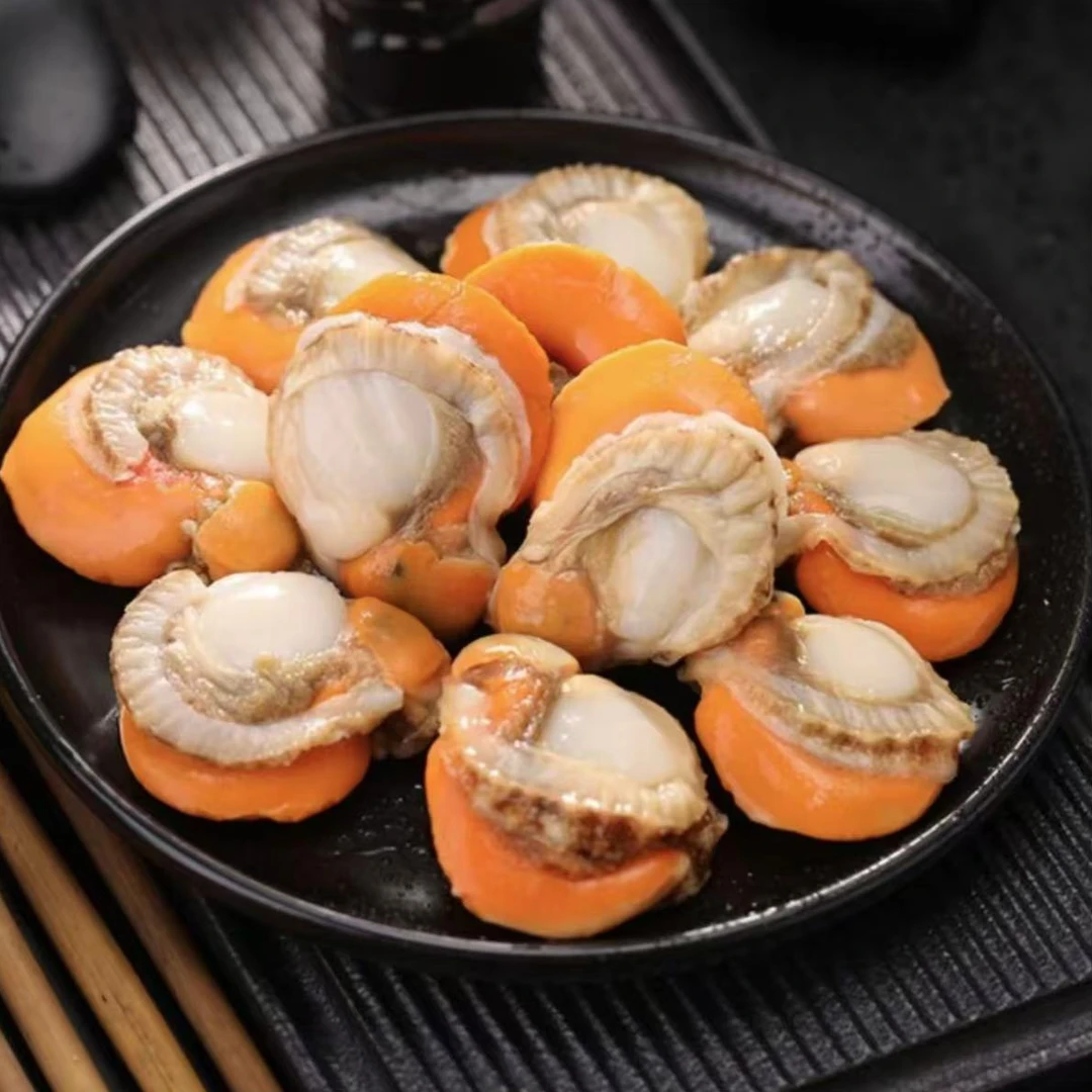 【三层海鲜】新鲜速冻扇贝肉  精选优质北城红贝 400g/包*5包