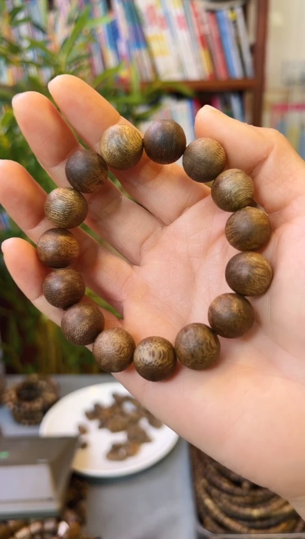 【闪购商品】沉香手串棋楠圆珠单圈