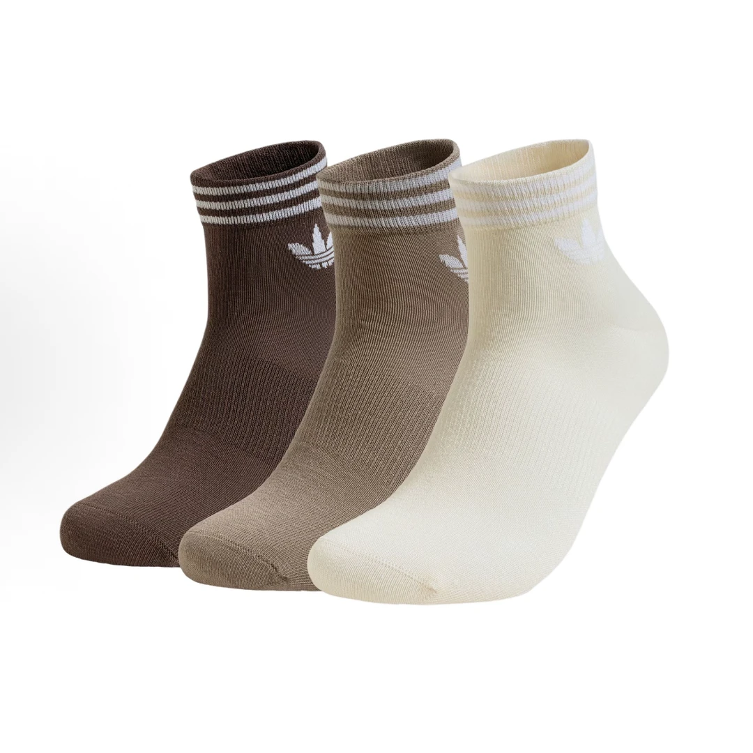adidas三双透气舒适短筒运动袜中性袜KA9264