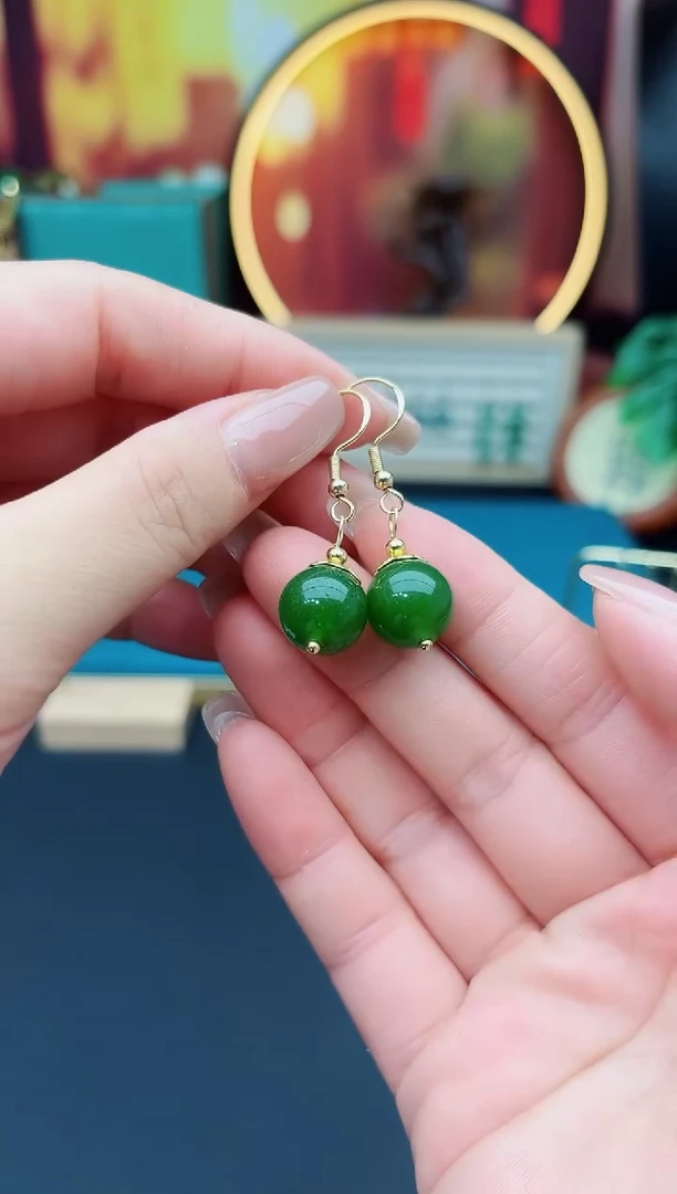 玛瑙/玉髓耳饰银S925镶嵌438