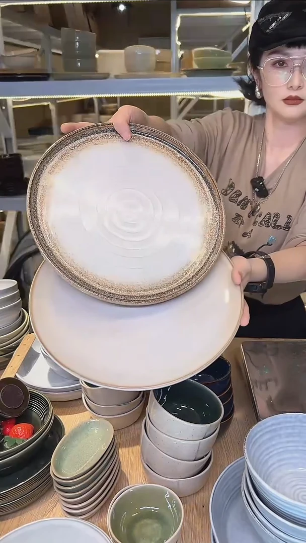 瓷89高温釉下彩陶瓷餐具默认微瑕