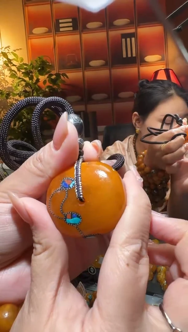 蜜蜡颈饰未镶嵌2498天然蜜蜡珠宝奇石全都保真