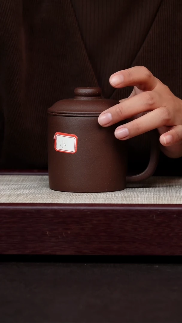 茶杯紫砂紫泥小号三件套