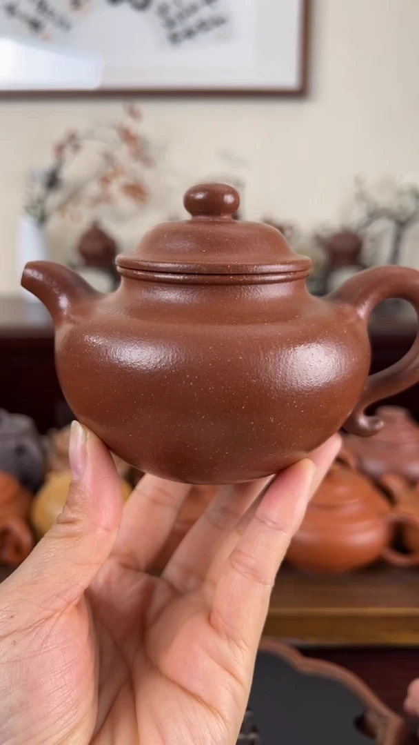 【闪购商品】紫砂茶壶红降坡莲子壶260CC