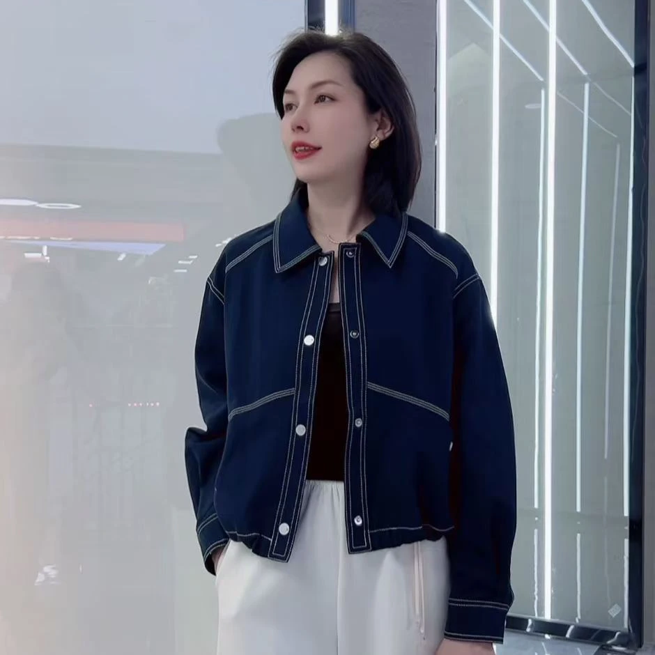 523简约随性优雅牛仔外套