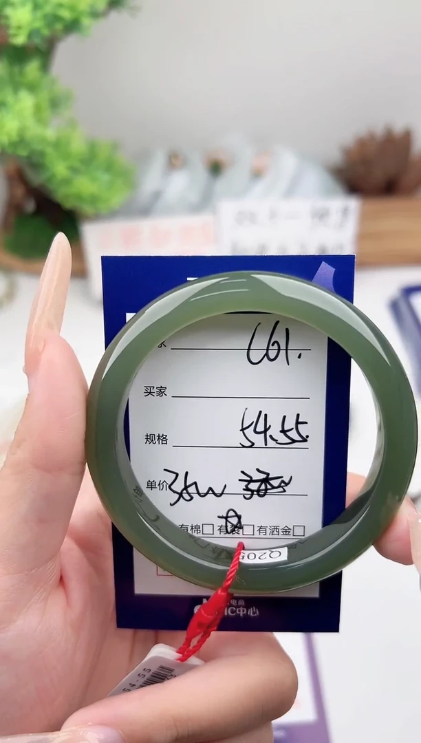 未镶嵌手镯和田玉微色差C61